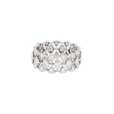 Bague Buccellati  en or blanc et diamants