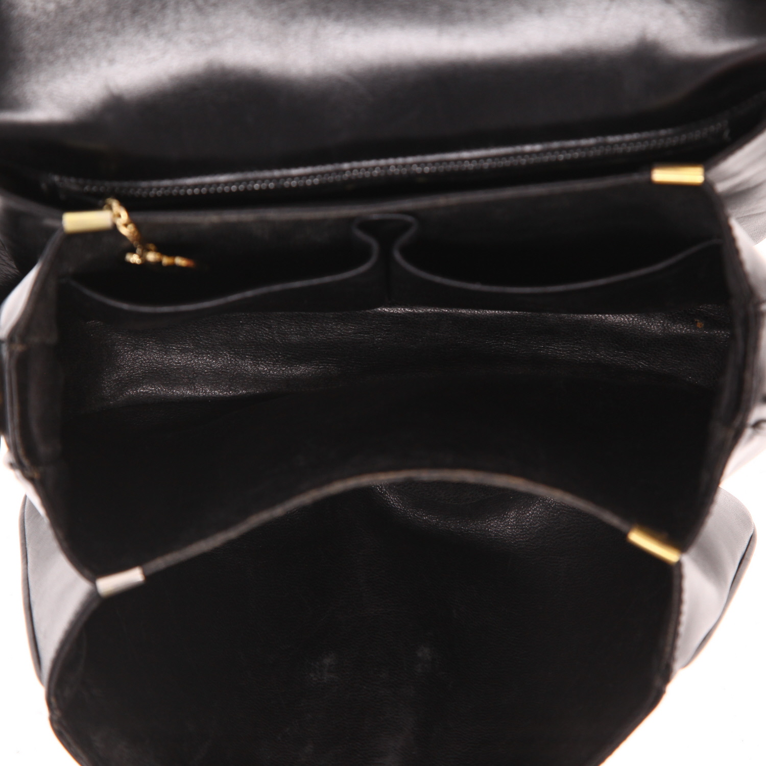 Celine  Vintage handbag  in black leather - Detail D3