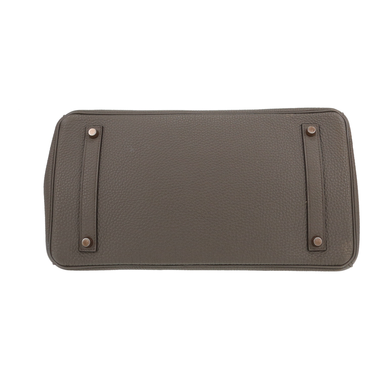 Hermès  Birkin 35 cm handbag  in grey togo leather - Detail D1