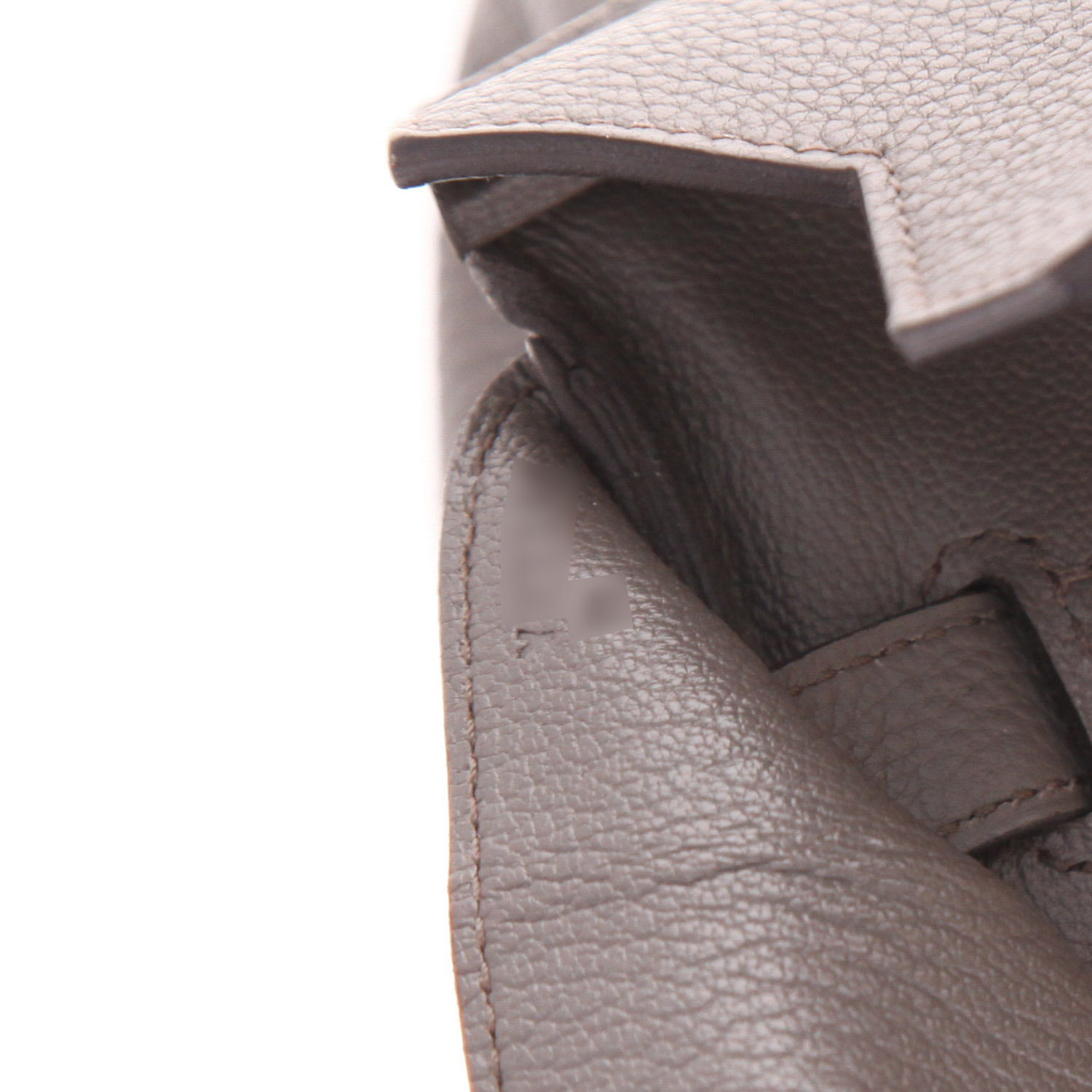 Hermès  Birkin 35 cm handbag  in grey togo leather - Detail D4