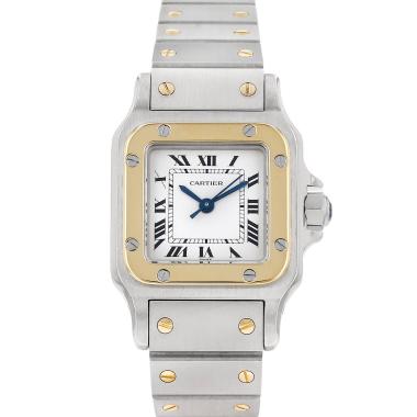 Orologio Cartier Santos in oro e acciaio Ref: Cartier - 0902  Circa 1990