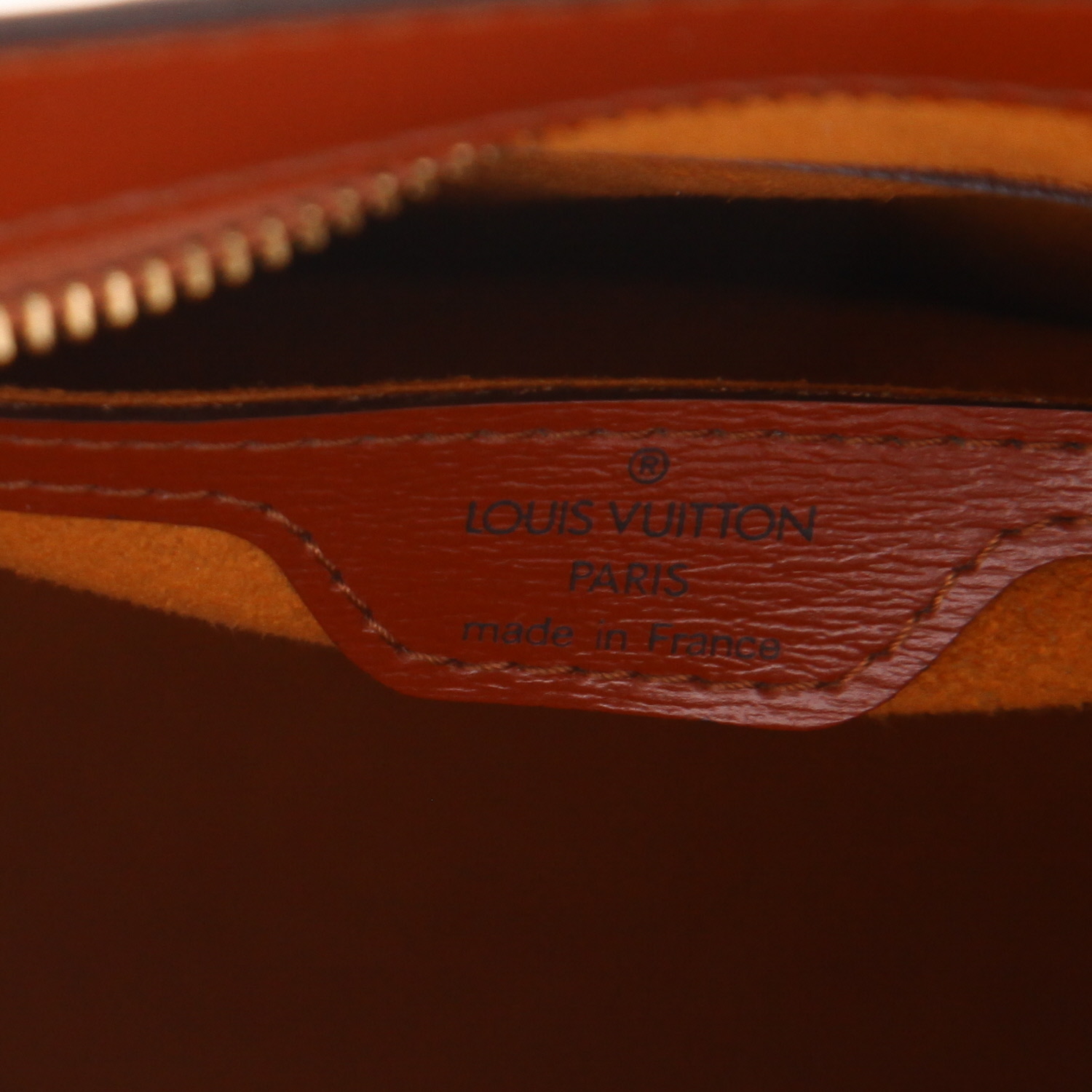 Borsa Louis Vuitton  Saint Jacques in pelle Epi marrone - Detail D2