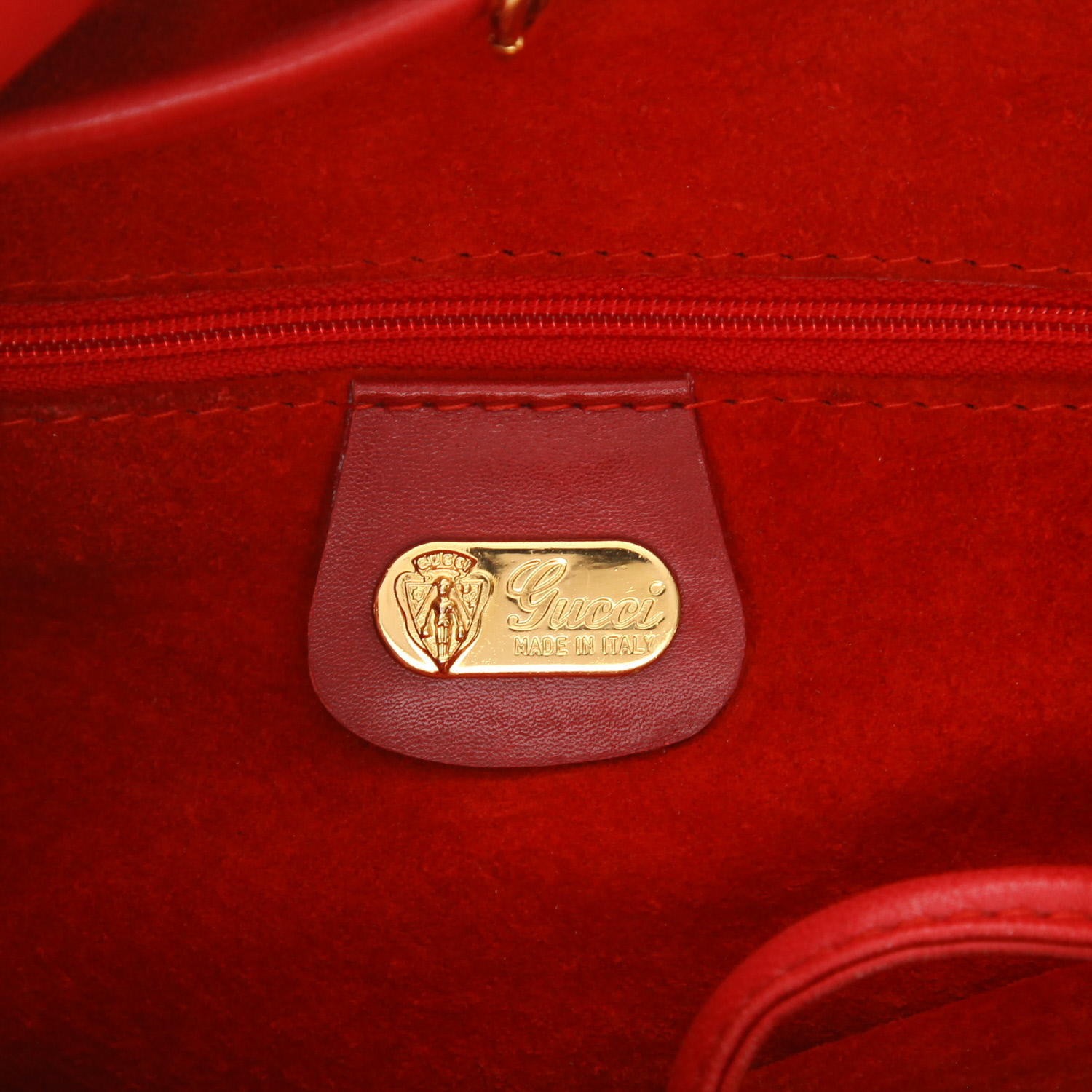 Sac à main Gucci   en cuir rouge - Detail D2