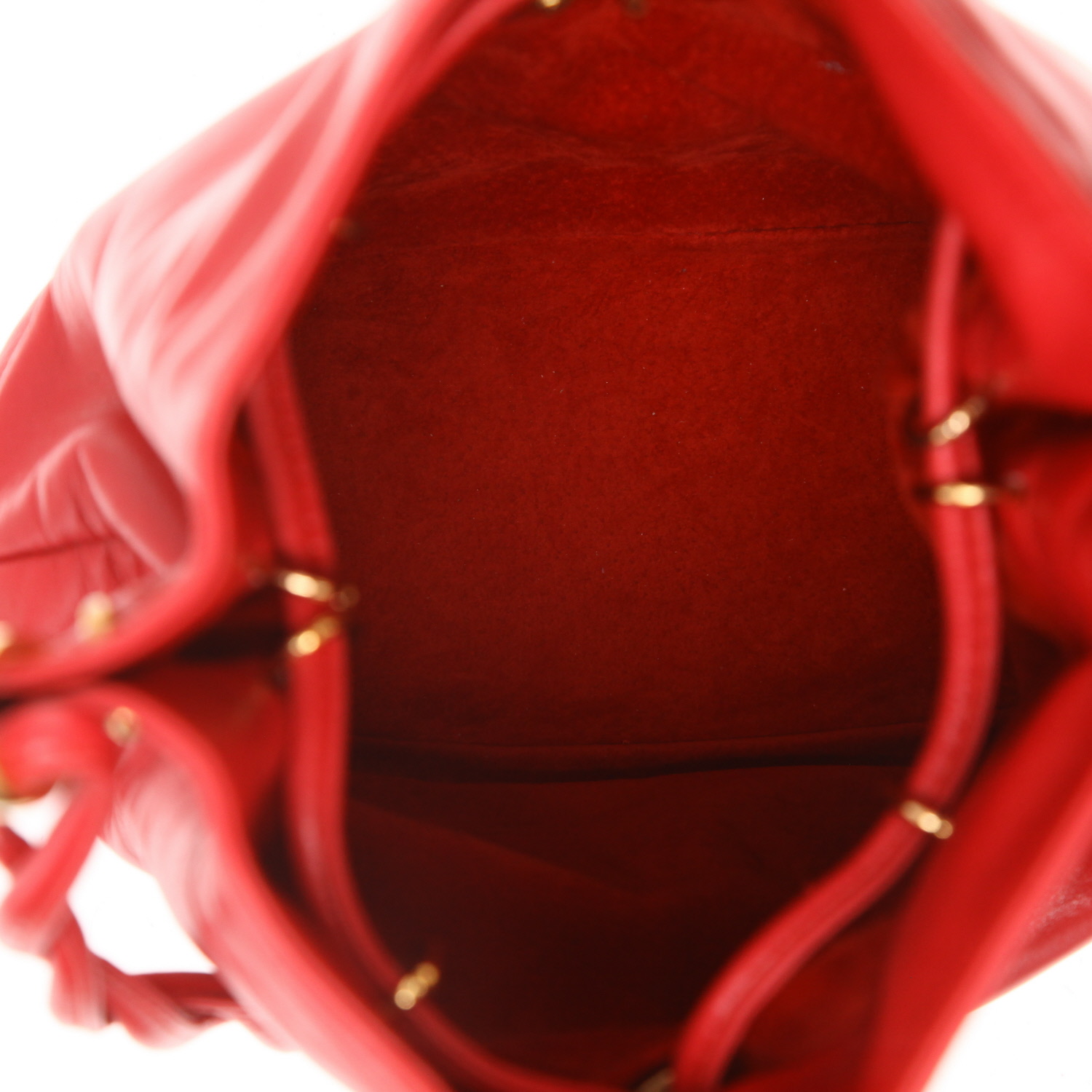 Gucci   handbag  in red leather - Detail D3
