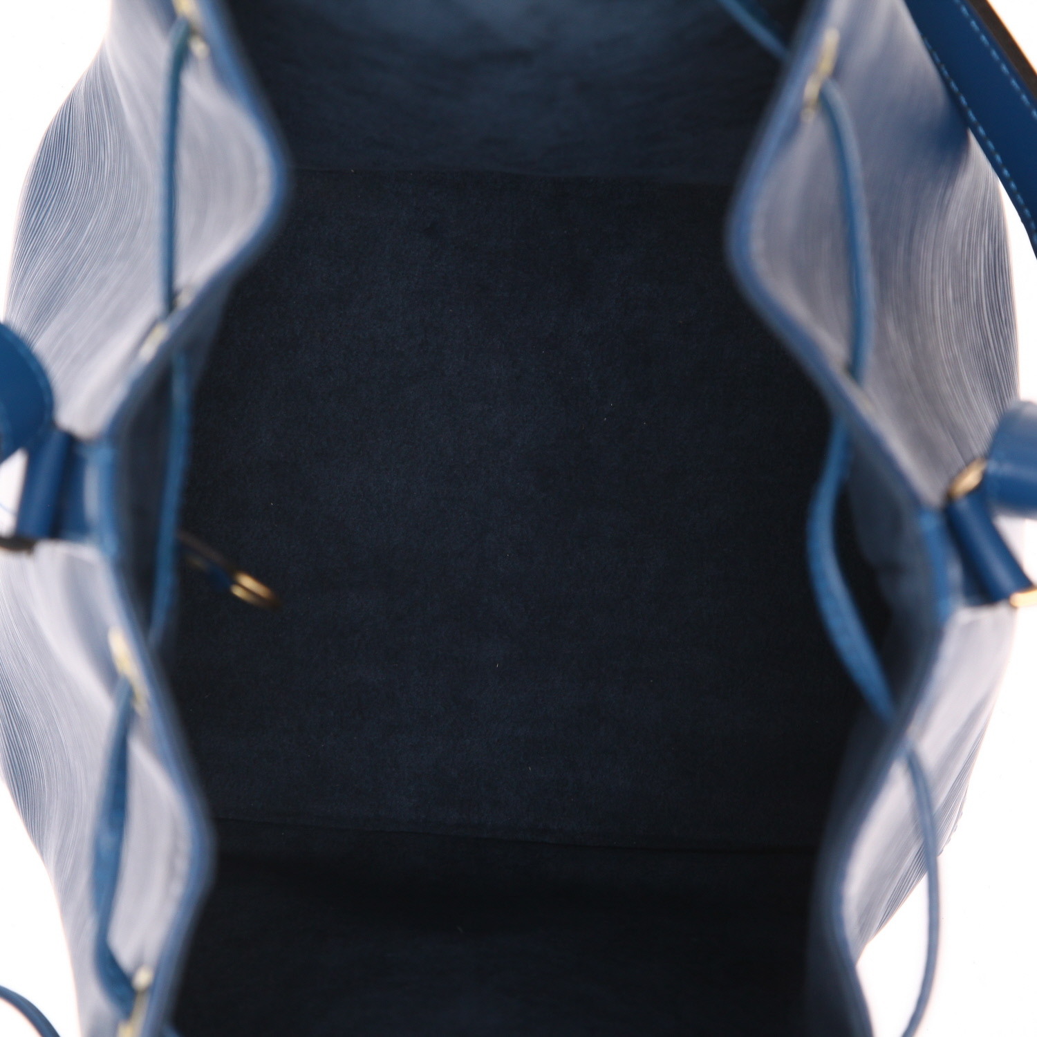 Louis Vuitton  Noé handbag  in blue epi leather - Detail D3