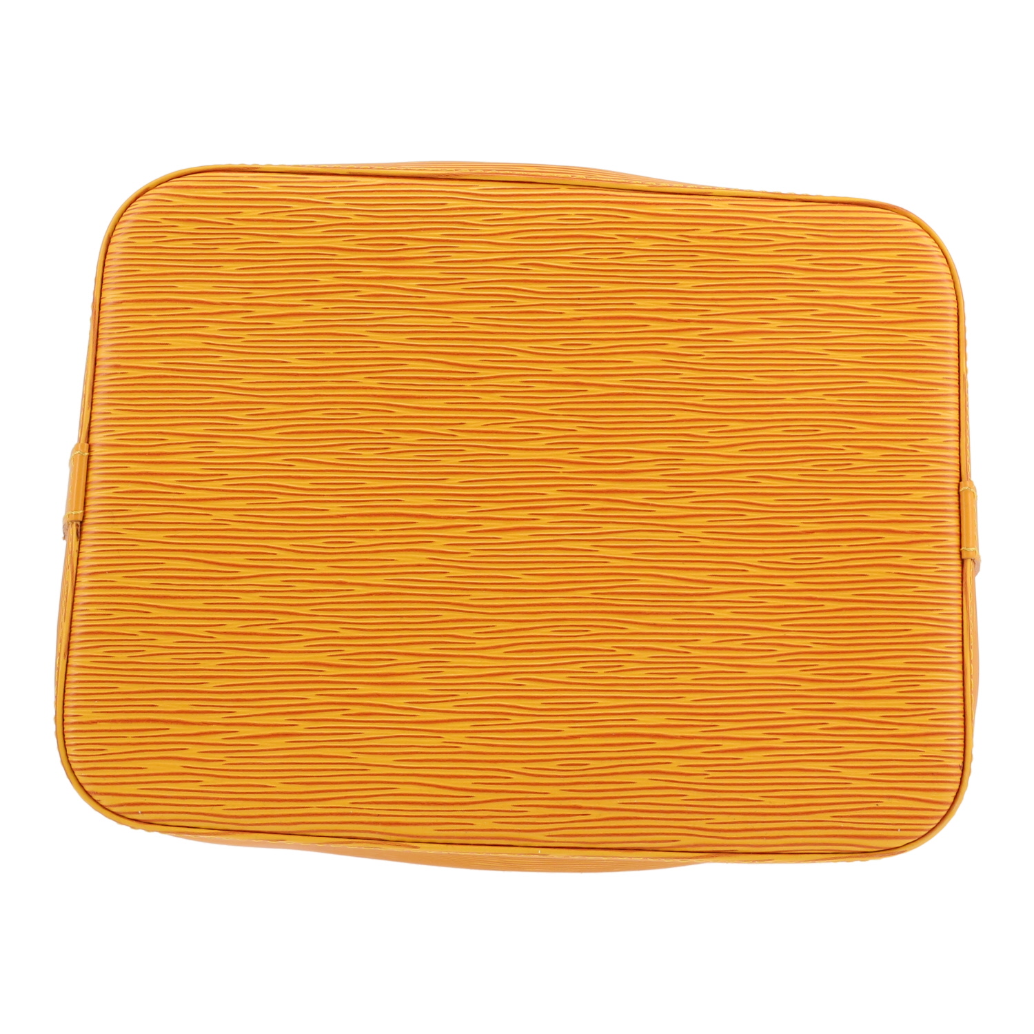 Bolso de mano Louis Vuitton  Noé en cuero Epi amarillo y cuero natural - Detail D1
