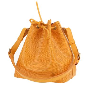 Bolso de mano Louis Vuitton  Noé en cuero Epi amarillo y cuero natural