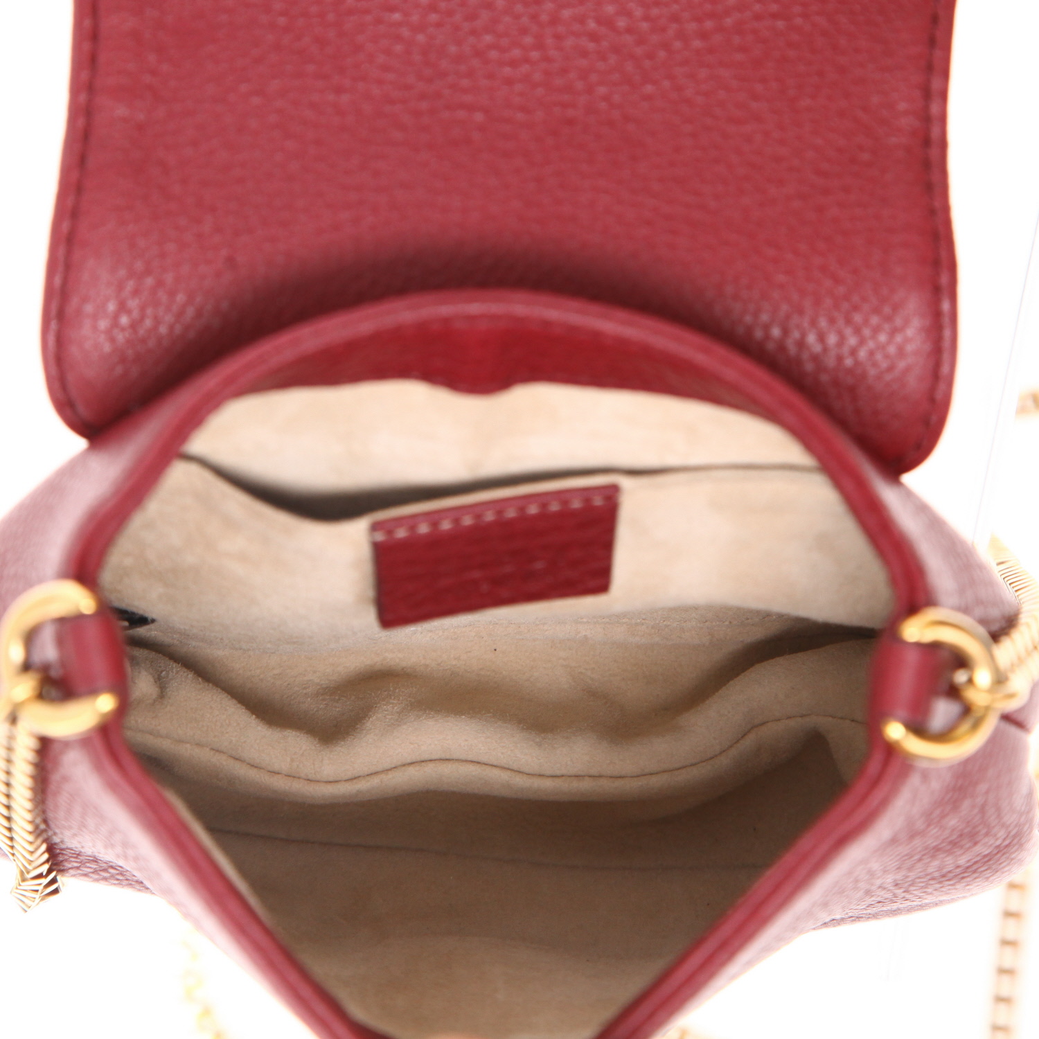 Borsa a tracolla Gucci   in pelle bordeaux - Detail D3