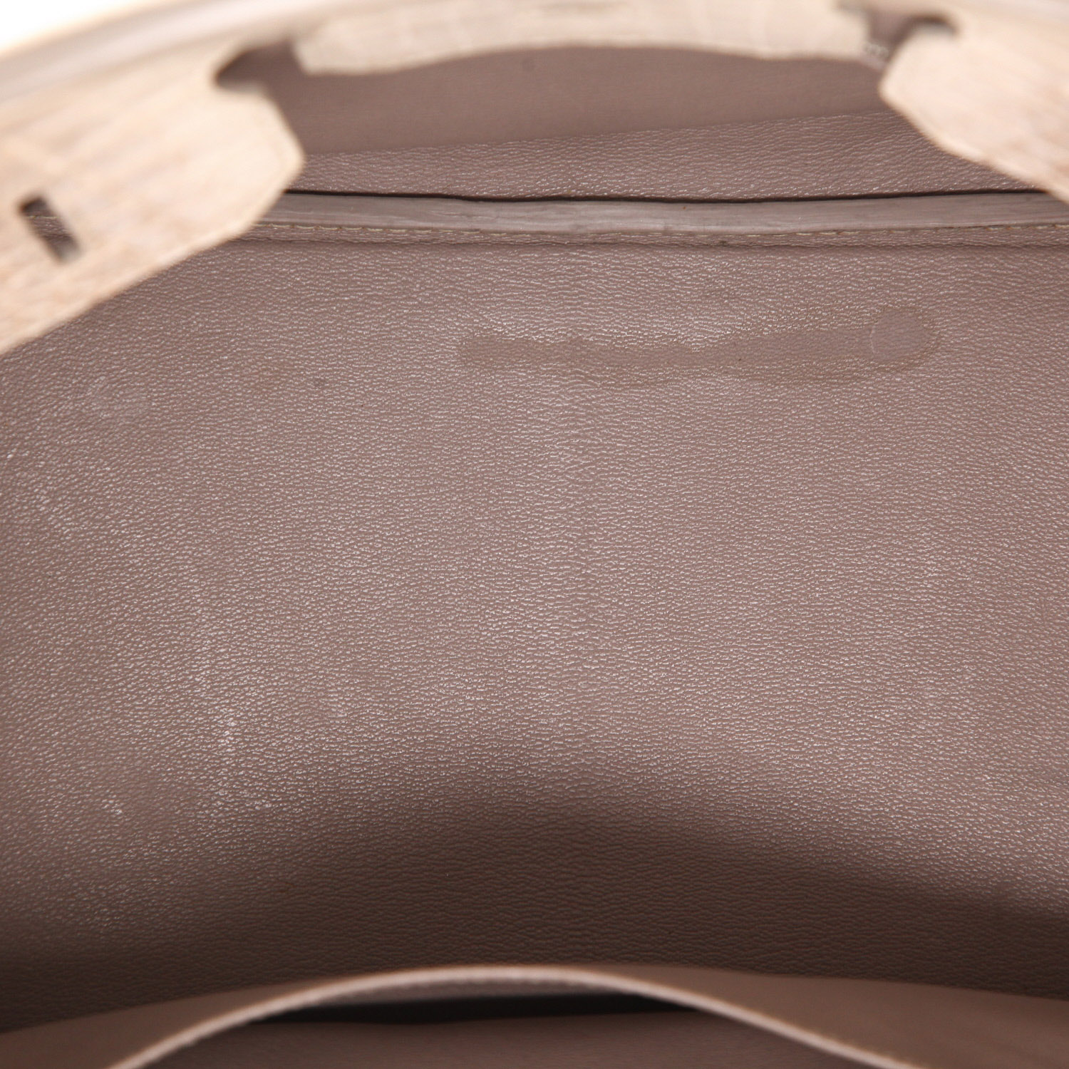 Bolso de mano Hermès  Birkin 35 cm Himalaya en cocodrilo niloticus beige - Detail D3