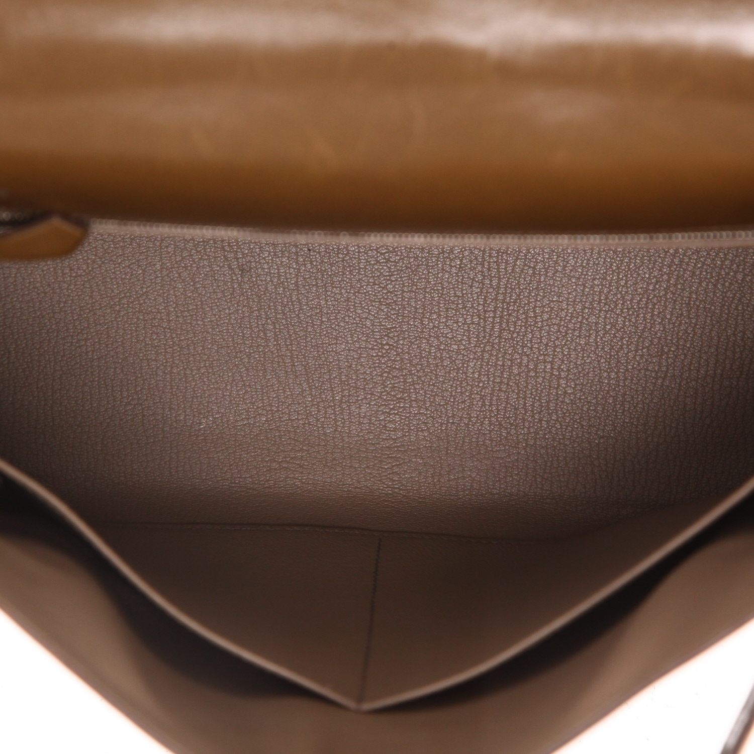 Sac à main Hermès  Kelly 32 cm en cuir box vert-olive - Detail D3