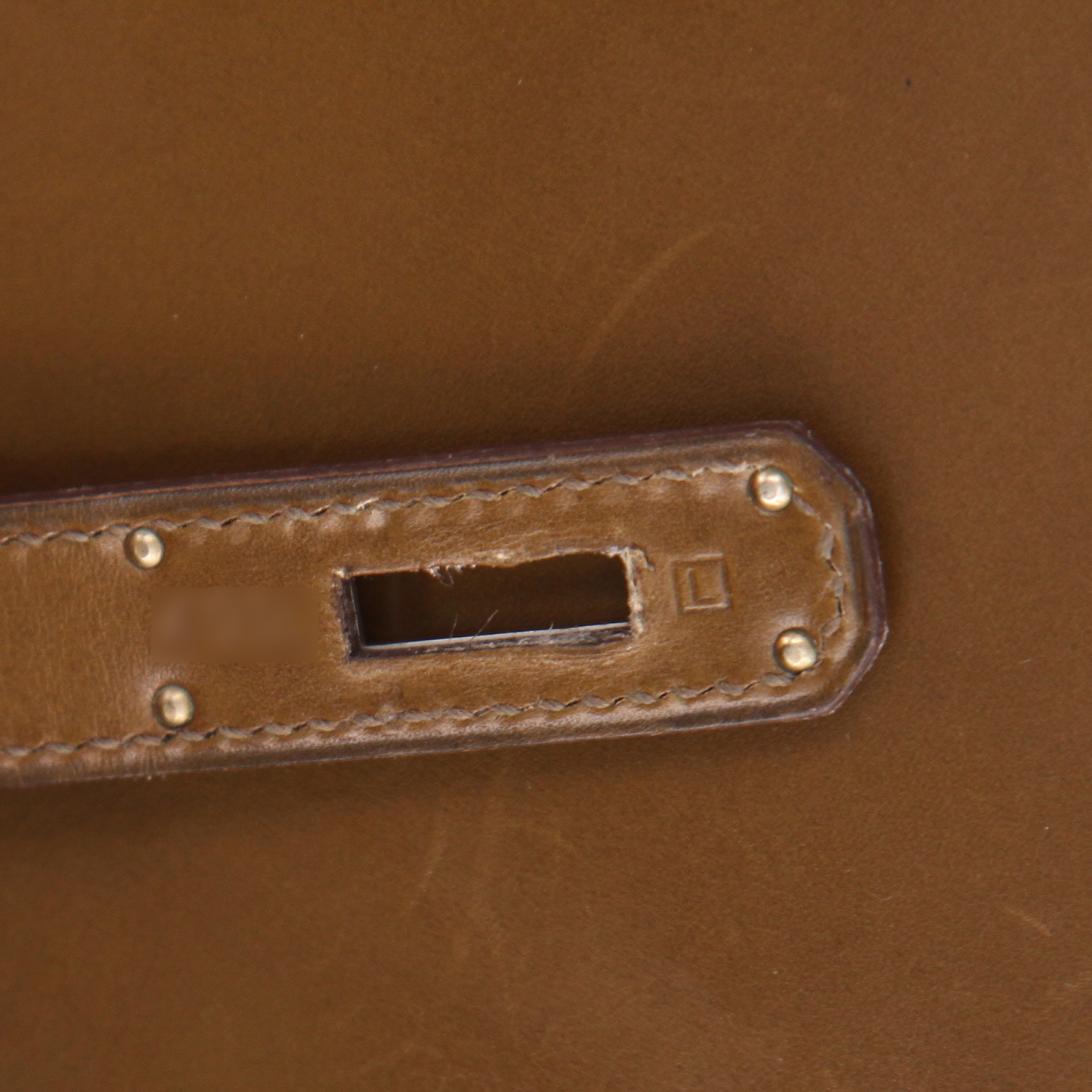 Borsa Hermès  Kelly 32 cm in pelle box verde oliva - Detail D4