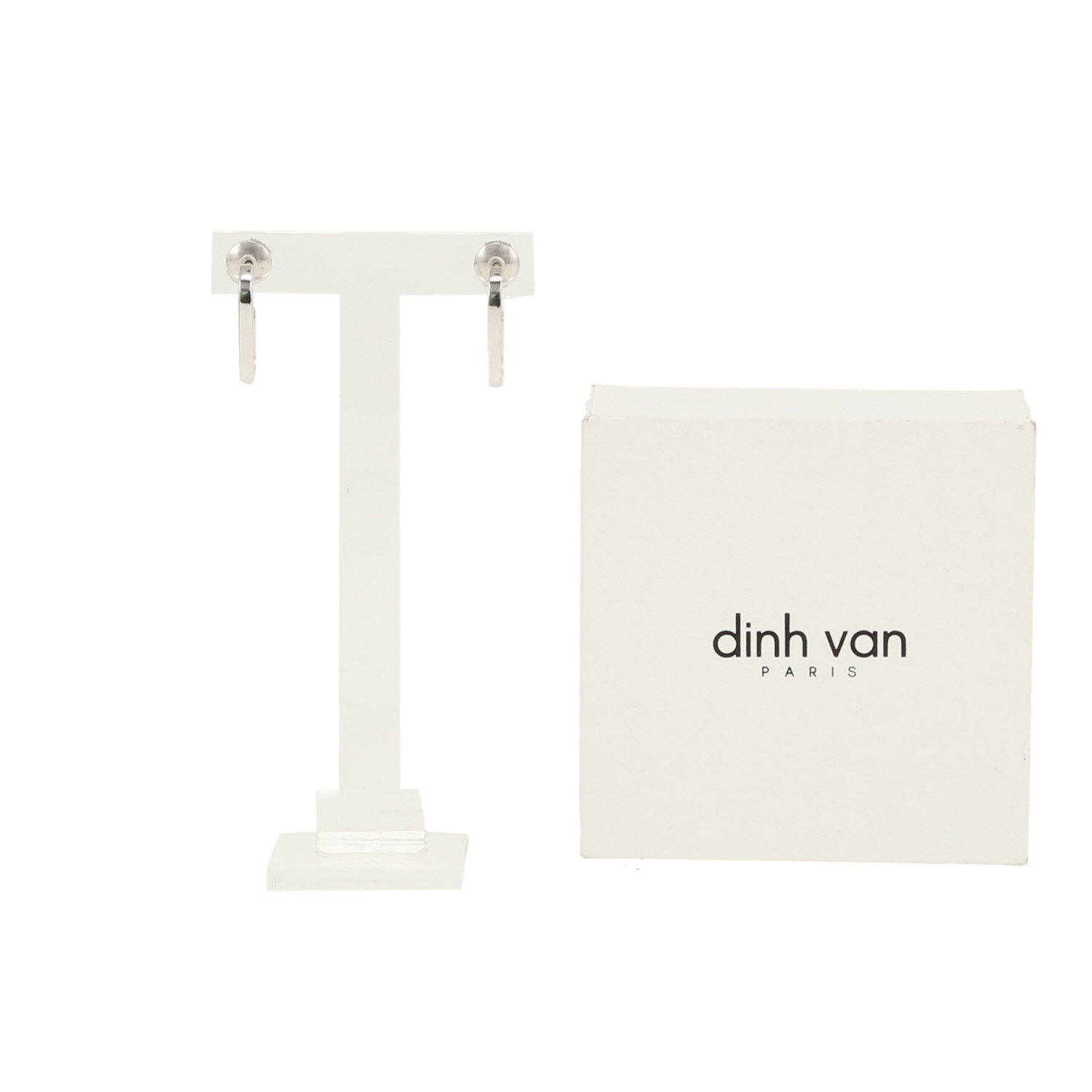 Orecchini Dinh Van Maillons in oro bianco - Detail D2