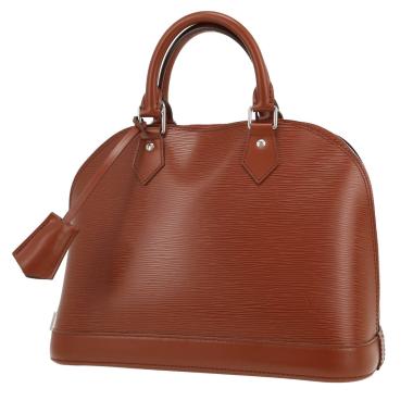 Borsa Louis Vuitton  Alma in pelle Epi marrone