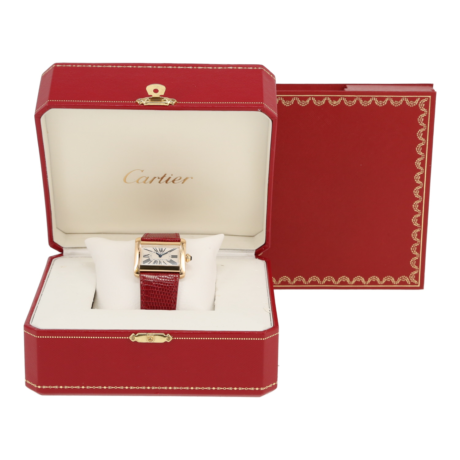 Reloj Cartier Tank Divan de oro amarillo Ref: Cartier - 2601  Circa 2000 - Detail D2