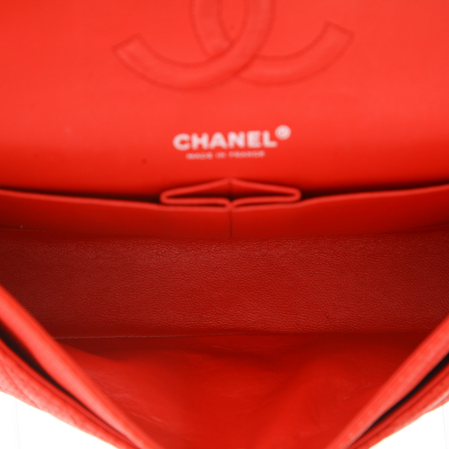 Borsa Chanel  Timeless Classic in pelle trapuntata traforata rossa - Detail D3