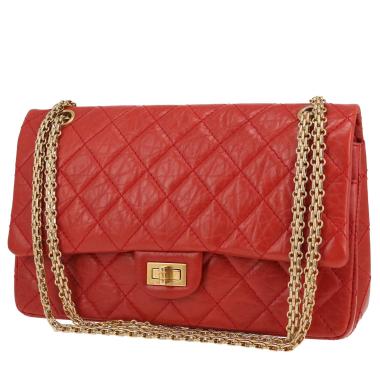 Borsa a tracolla Chanel  2.55 in pelle trapuntata rossa