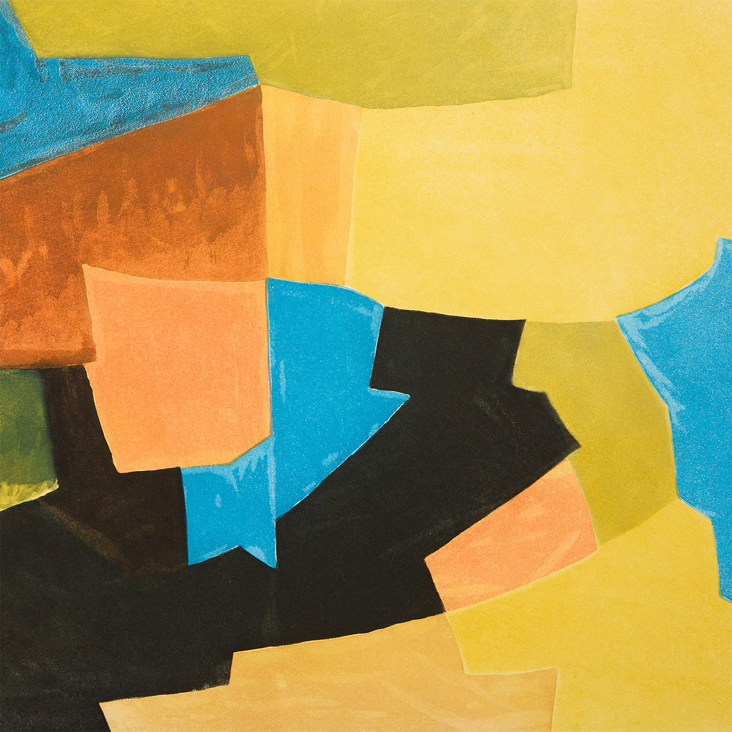 Composition noire, jaune, bleue et rouge - 1966 - Detail D2