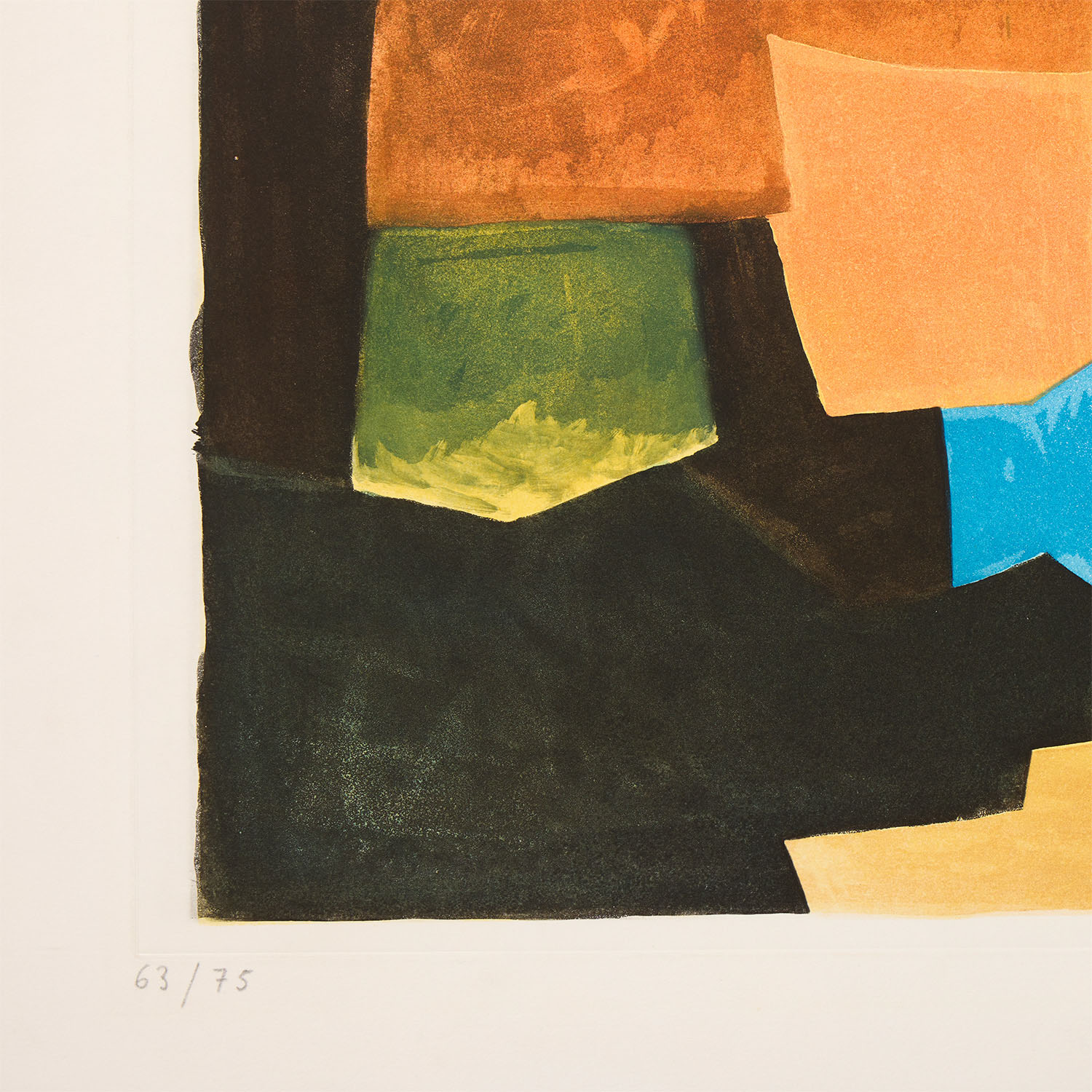 Composition noire, jaune, bleue et rouge - 1966 - Detail D3