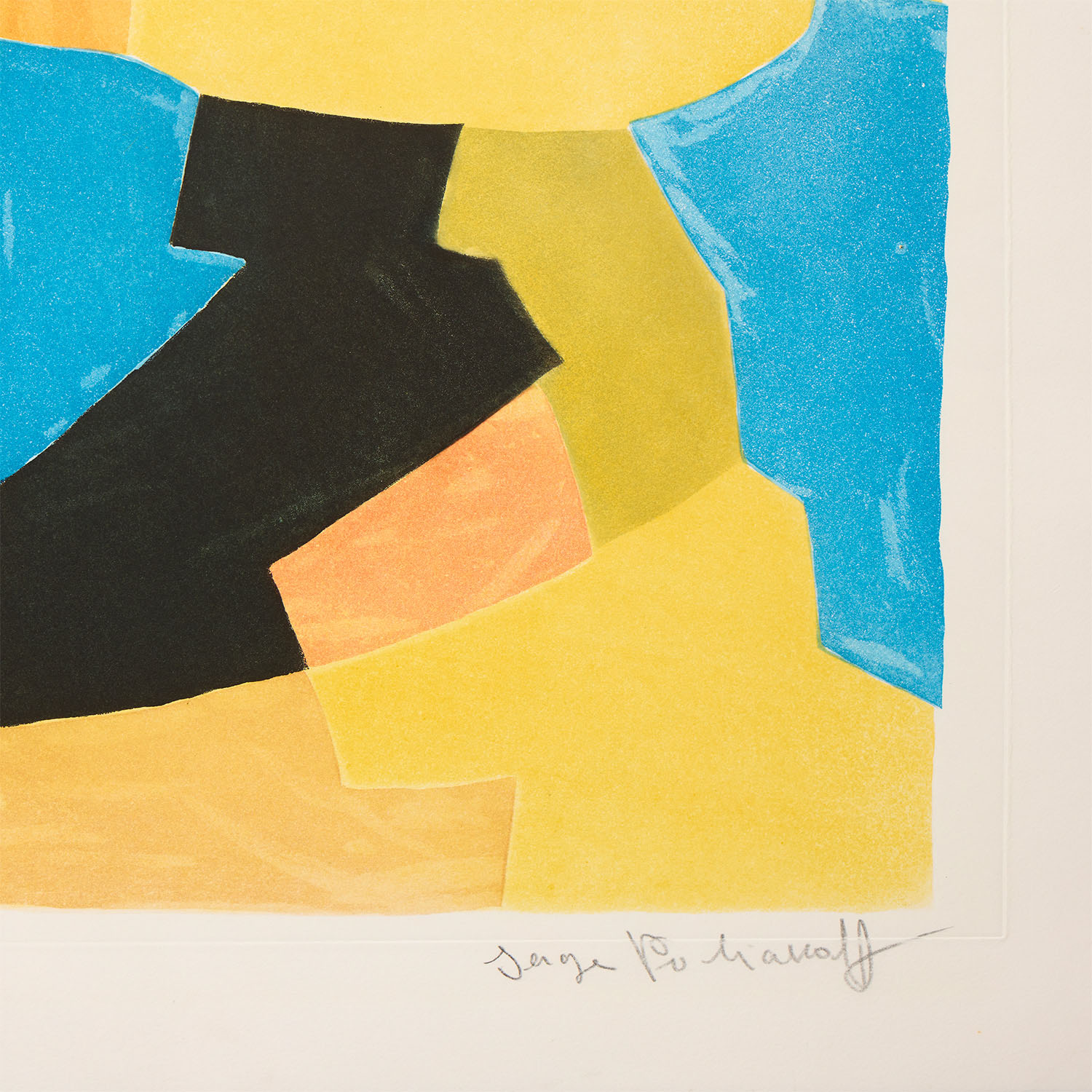 Composition noire, jaune, bleue et rouge - 1966 - Detail D4