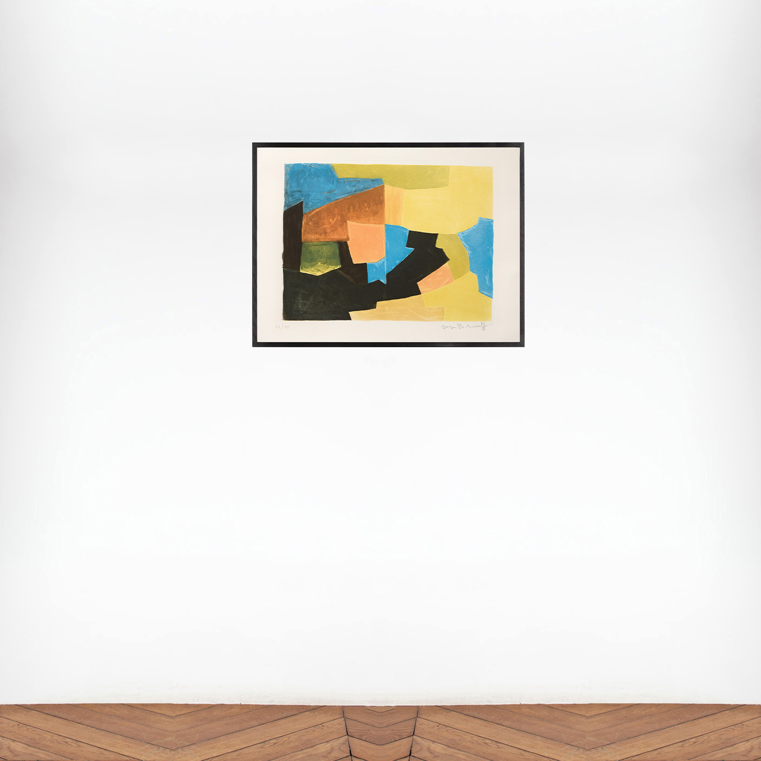 Composition noire, jaune, bleue et rouge - 1966 - Detail D5