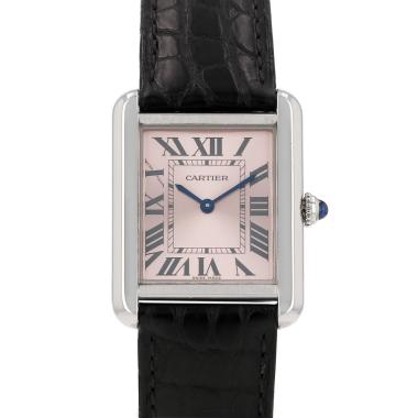 Montre Cartier Tank Solo en acier Ref: Cartier - 3170  Vers 2010