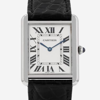 Reloj Cartier Tank Solo modelo grande  de acero Ref: Cartier - 2715  Circa 2010