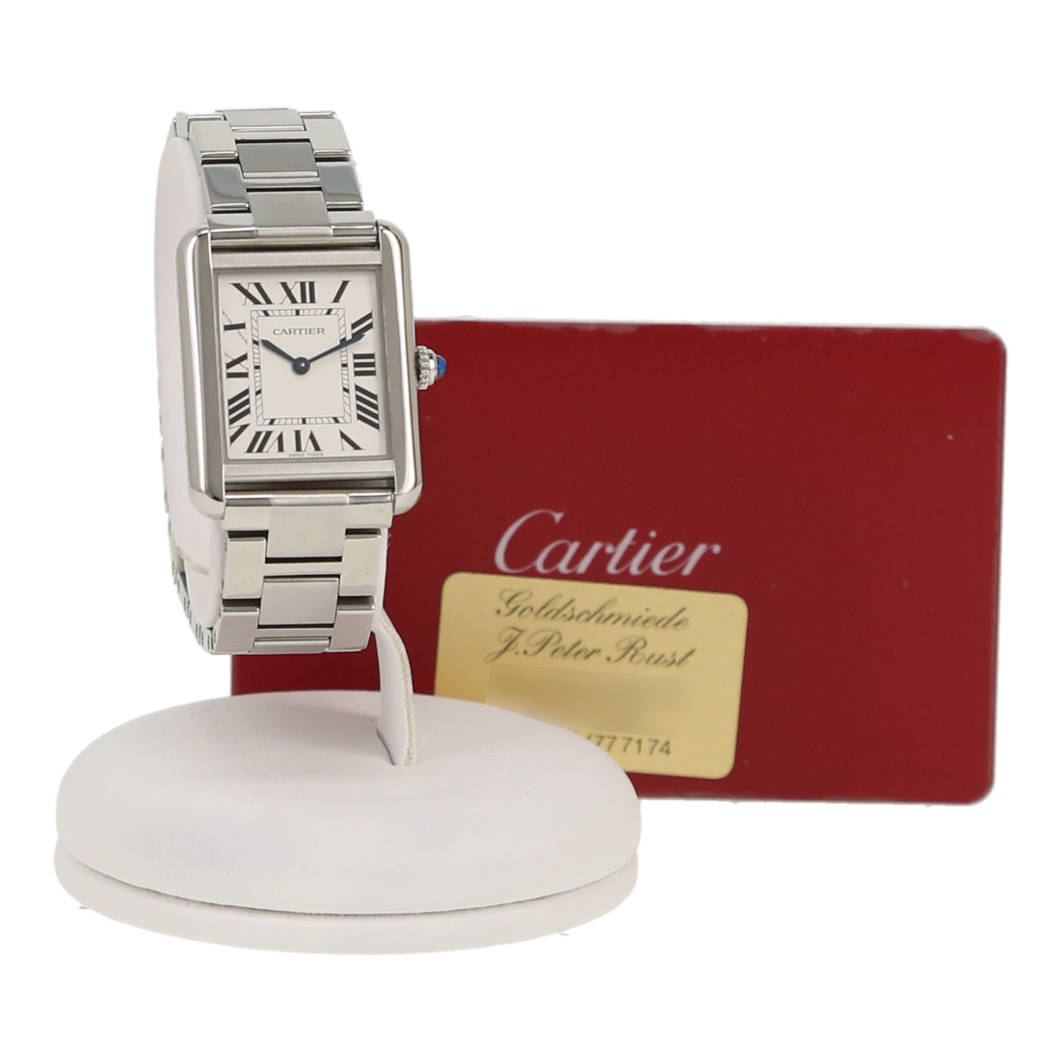 Orologio Cartier Tank Solo modello medio  in acciaio e acciaio Ref: Cartier - 3170  Circa 2020