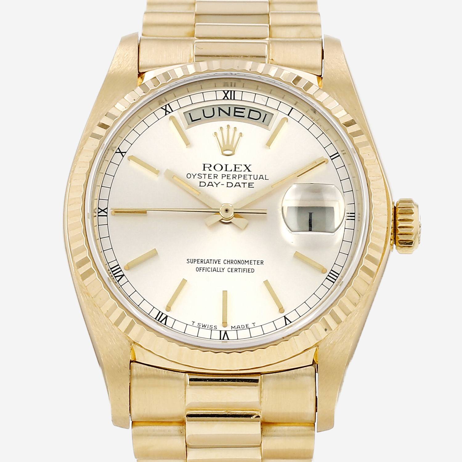 Rolex Day-Date in yellow gold Ref: Rolex - 18038 Circa 1977
