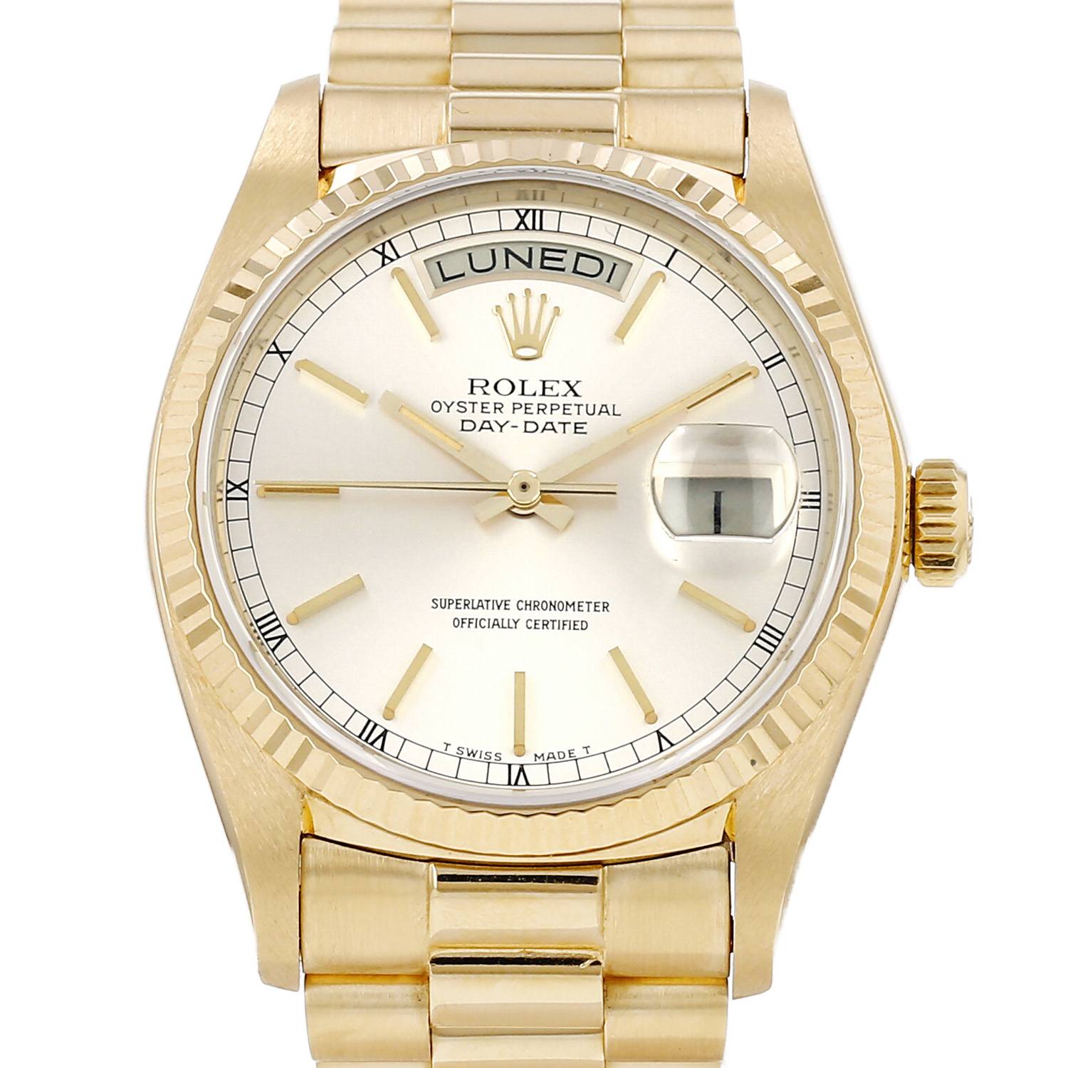 Montre Rolex Day-Date en or jaune Ref: Rolex - 18038 Vers 1977