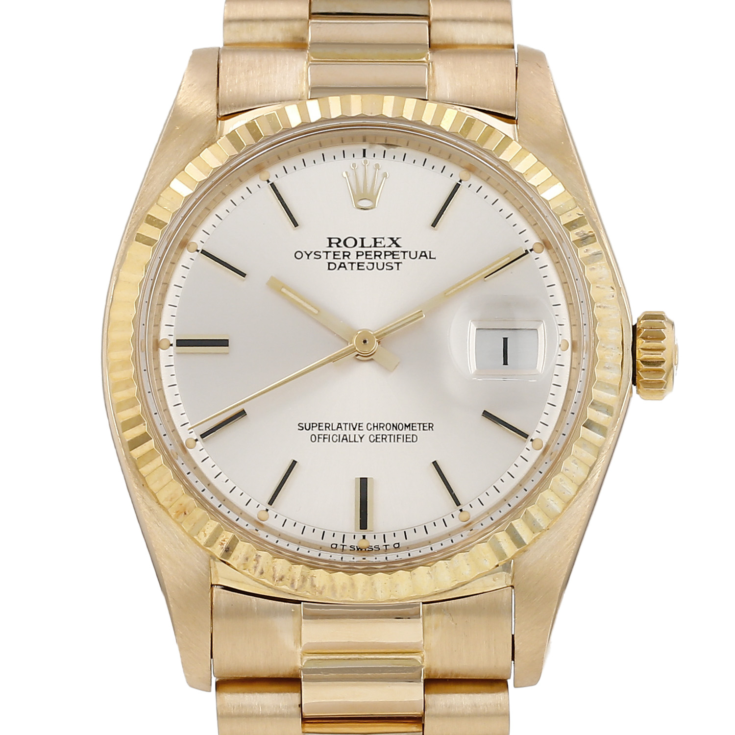 Montre Rolex Datejust en or jaune Ref: Rolex - 1601 Vers 1977