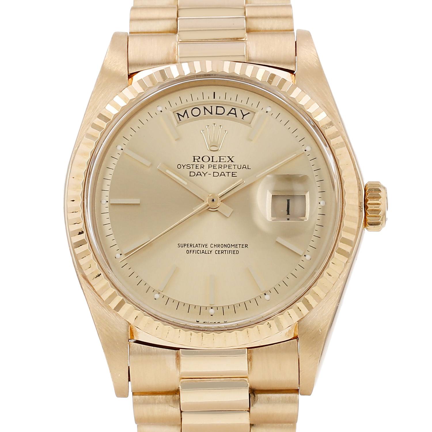 Montre Rolex Day-Date en or jaune Ref: Rolex - 1803 Vers 1977