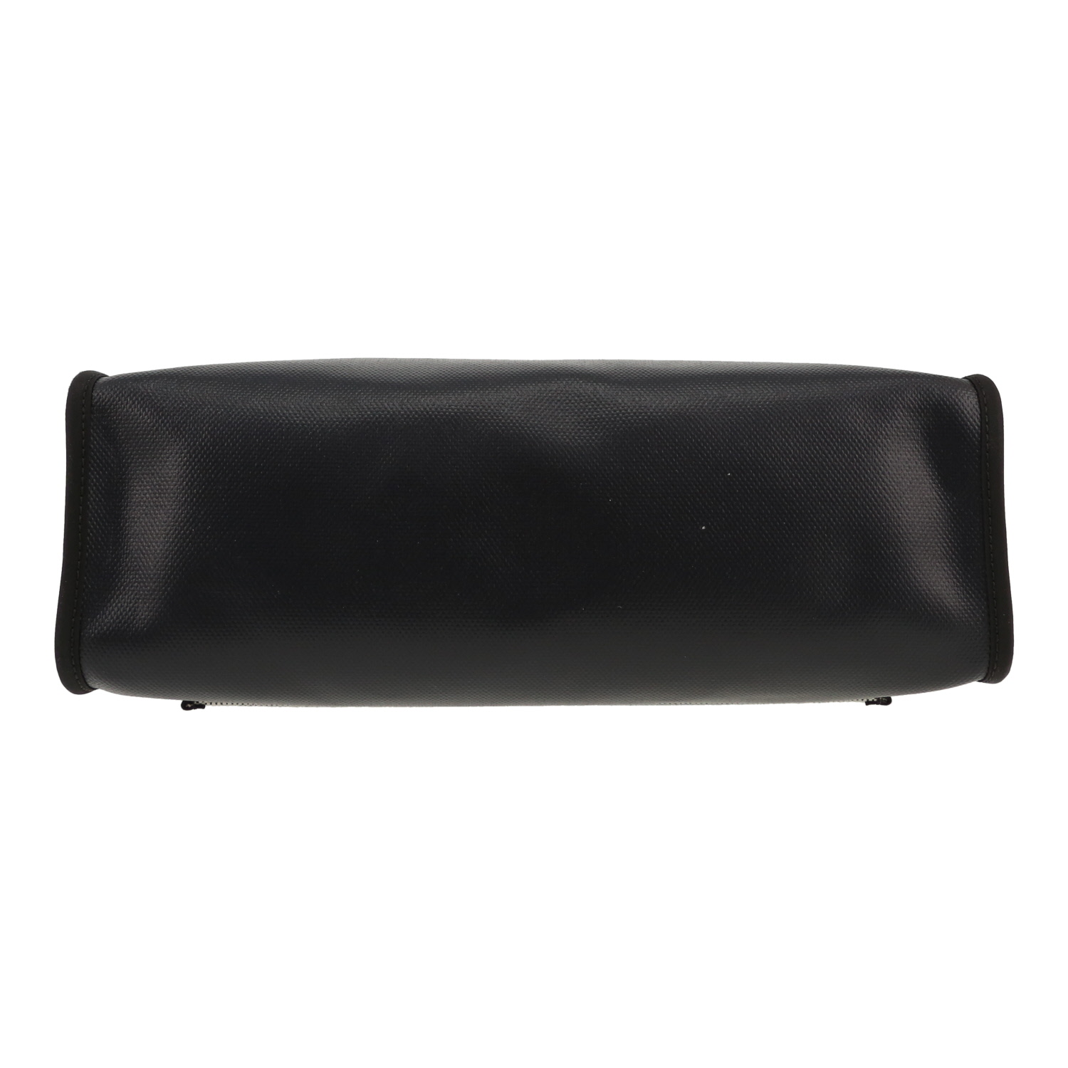 Hermès  Herbag bag worn on the shoulder or carried in the hand  in navy blue coated canvas  and navy blue leather - Detail D1