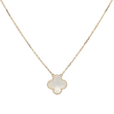 Collar Van Cleef 
Arpels Vintage Alhambra de oro amarillo y nácar