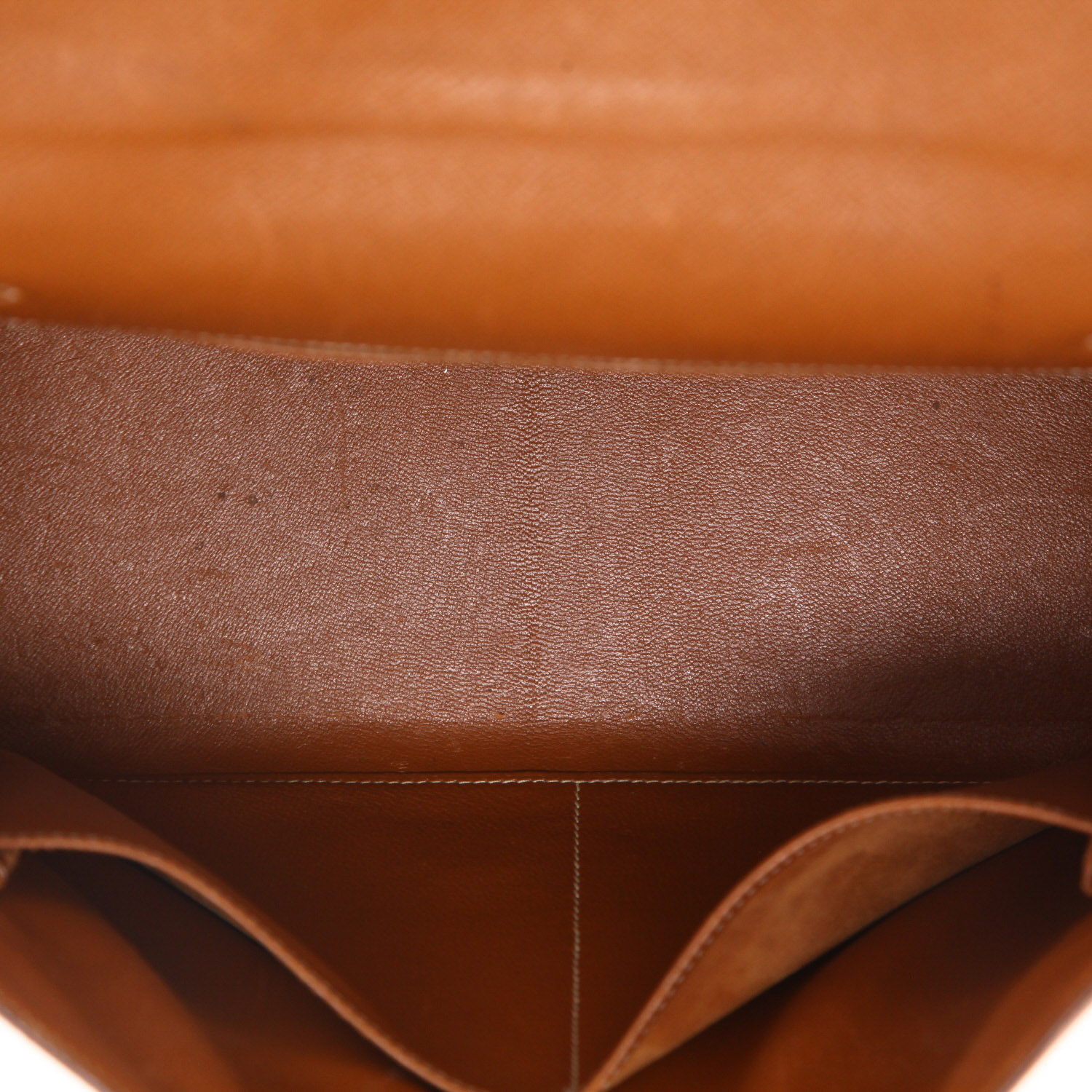 Sac à main Hermès  Kelly 32 cm en cuir Courchevel gold - Detail D3