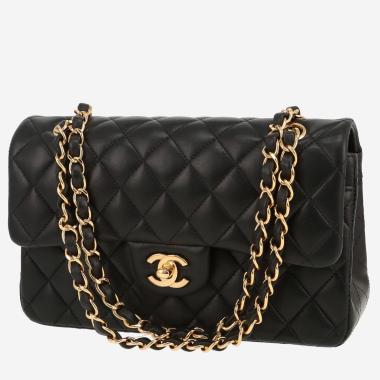 Chanel  Timeless Petit handbag  in black quilted leather