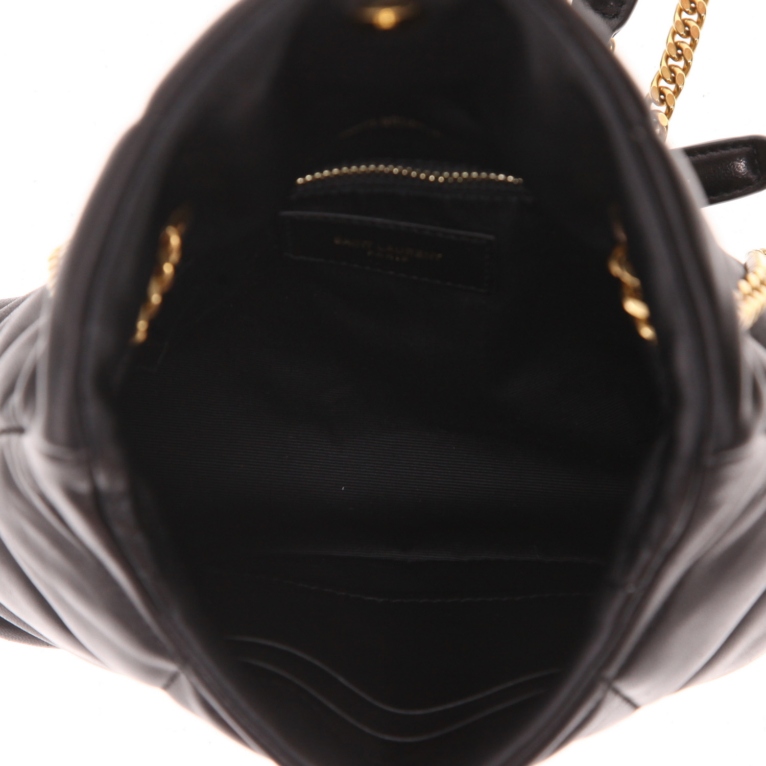 Borsa a tracolla Saint Laurent  Puffer Toy in pelle trapuntata nera - Detail D3