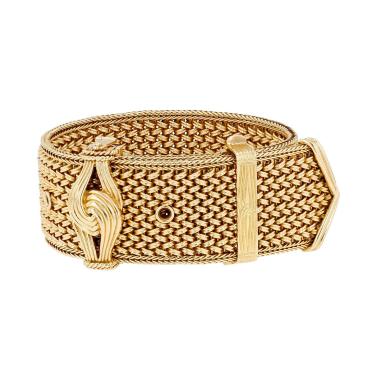 Vintage   1950's bracelet in yellow gold