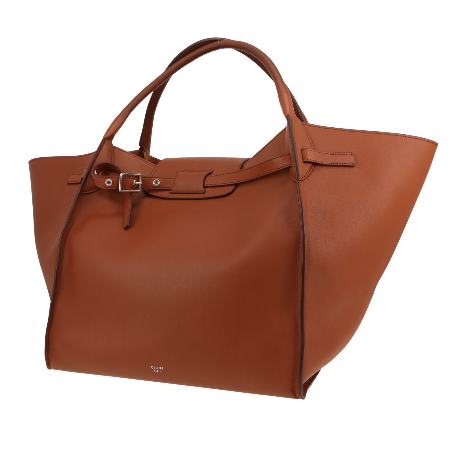 Bolso de mano Celine  Big Bag en cuero marrón - Detail D4