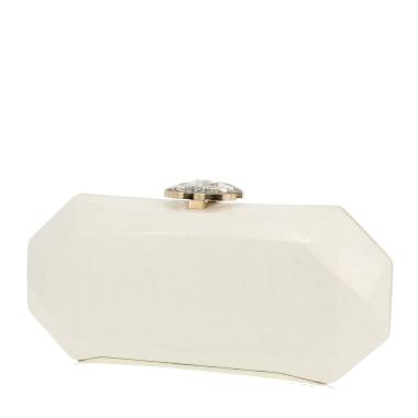 Pochette Chanel  Editions Limitées en plexiglas blanc