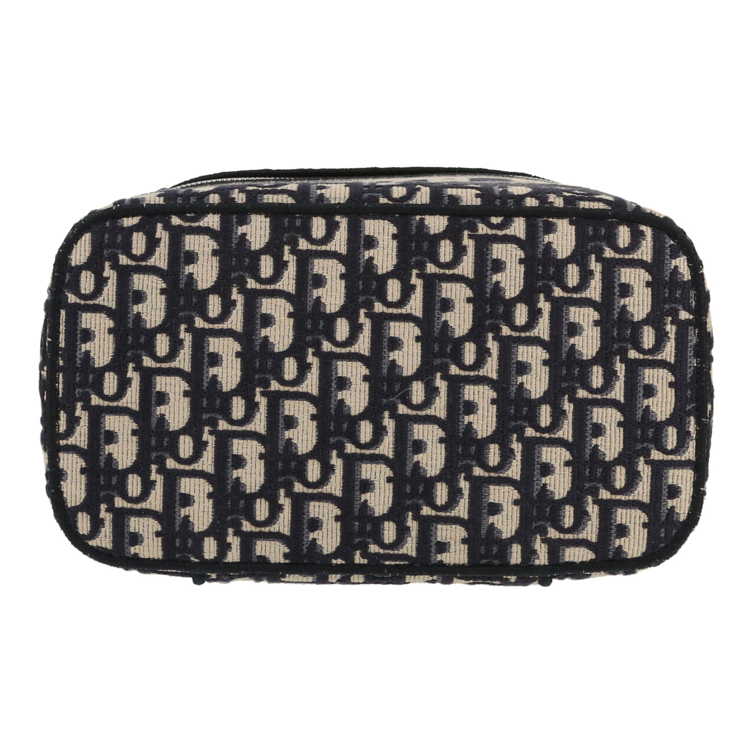 Vanity Dior  Vanity en toile monogram Oblique bleu-marine - Detail D1
