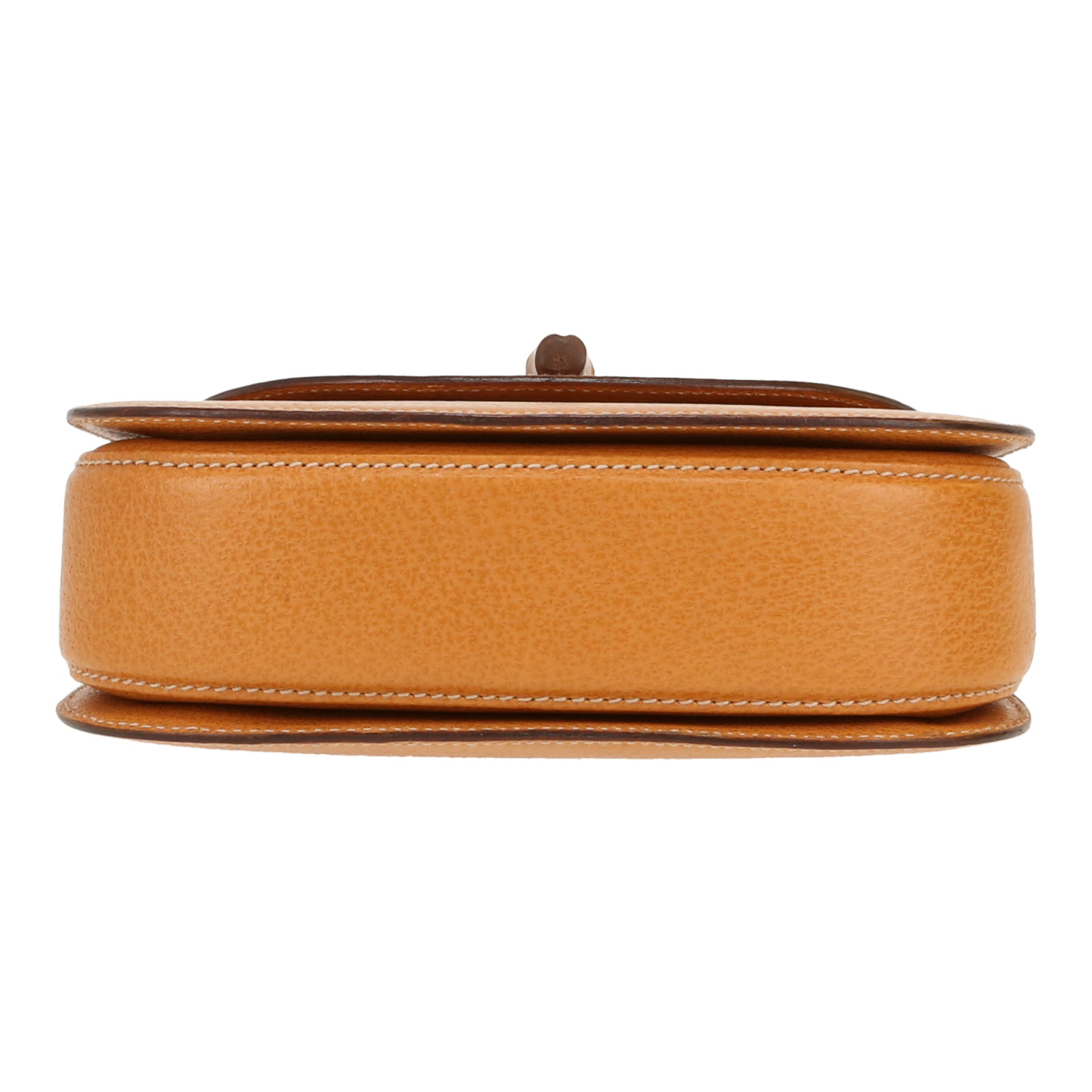 Sac à main Gucci  Bamboo en cuir de Pecari beige et bambou - Detail D1