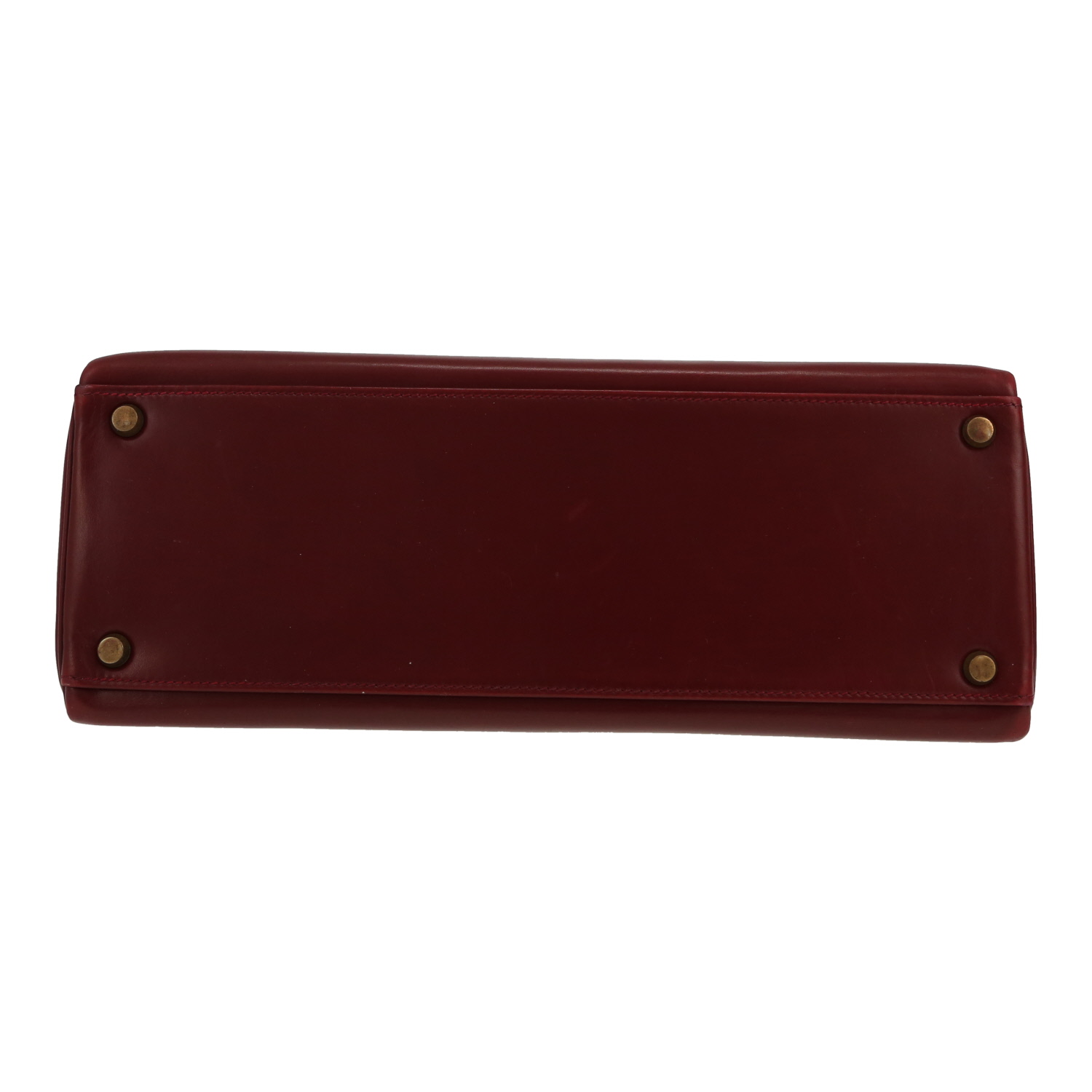 Borsa Hermès Kelly 32 cm in pelle rossa H - Detail D1