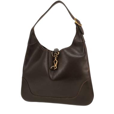 Borsa a spalla Hermès  Trim in pelle box marrone