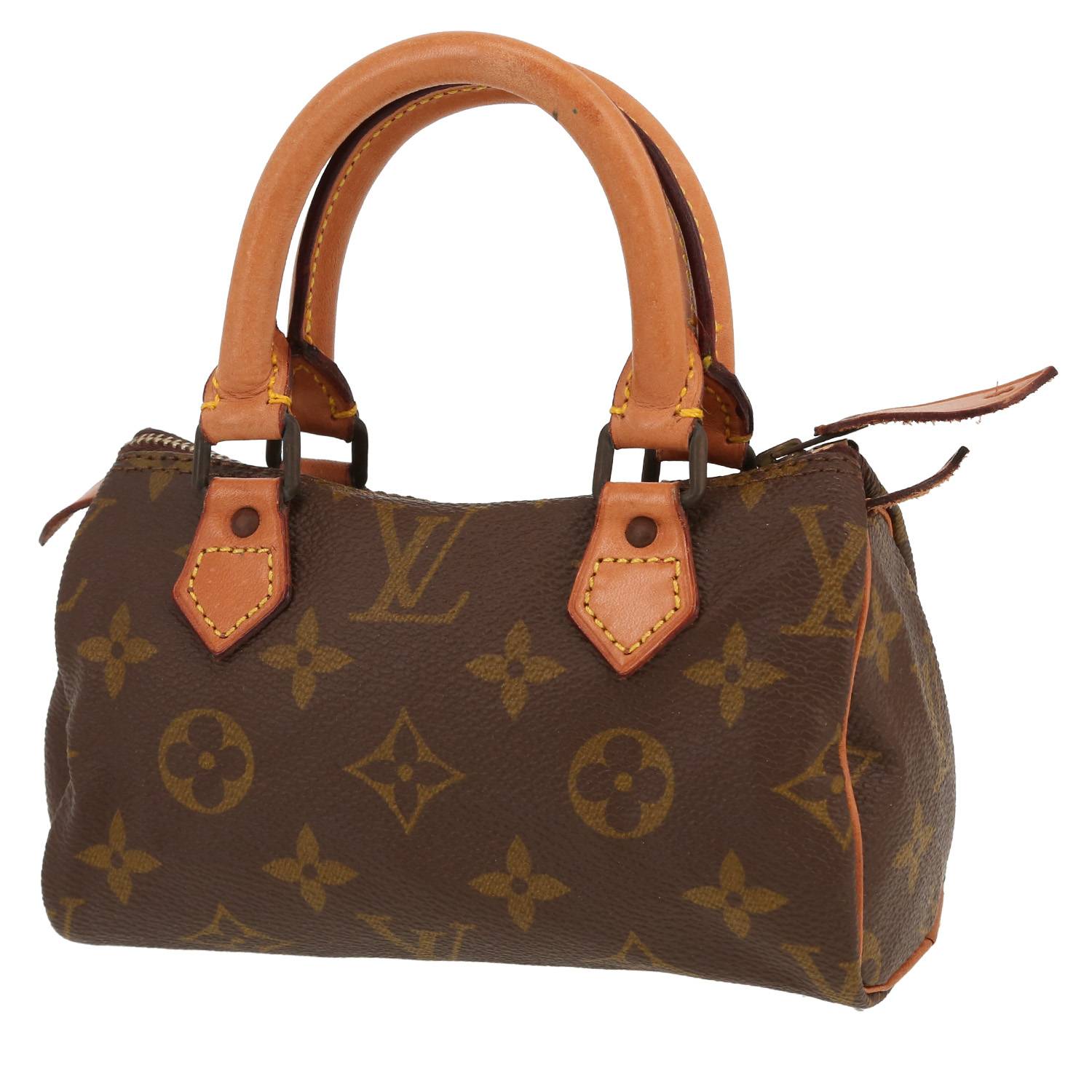 Sac Louis Vuitton Nano Speedy Monogram Marron Occasion Sac Louis Vuitton Nano Speedy Monogram Marron Occasion
