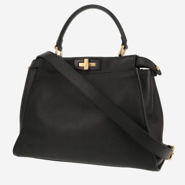 Bolso de mano Fendi  Peekaboo en cuero negro