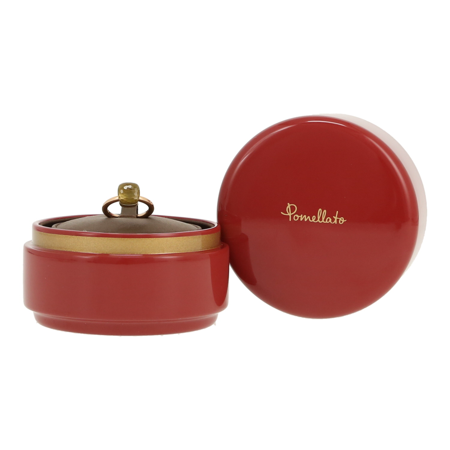 Pomellato Nudo Petit ring in pink gold and quartz - Detail D2