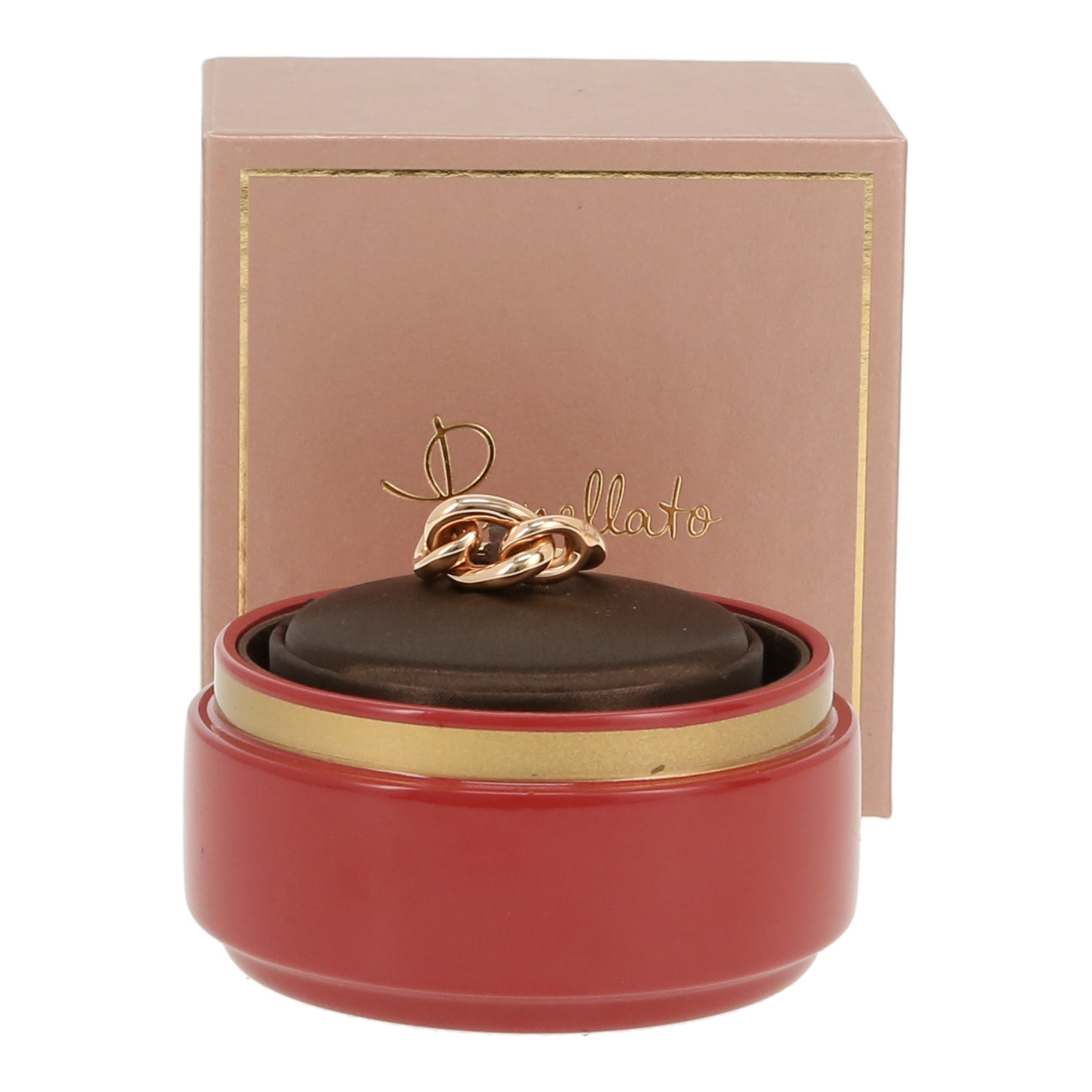 Sortija Pomellato Catene de oro rosa - Detail D2