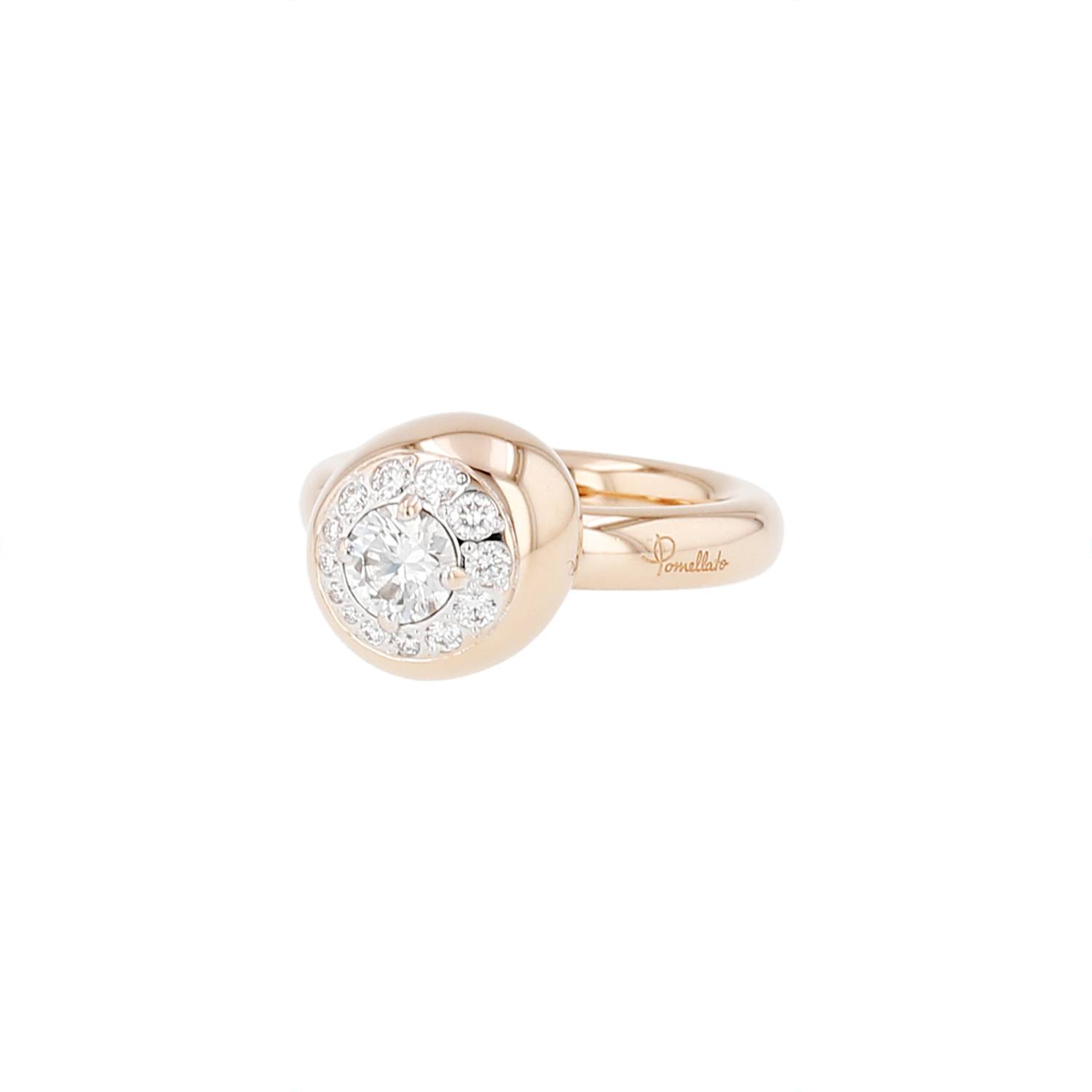Bague Pomellato or rose diamants 0,51ct occasion