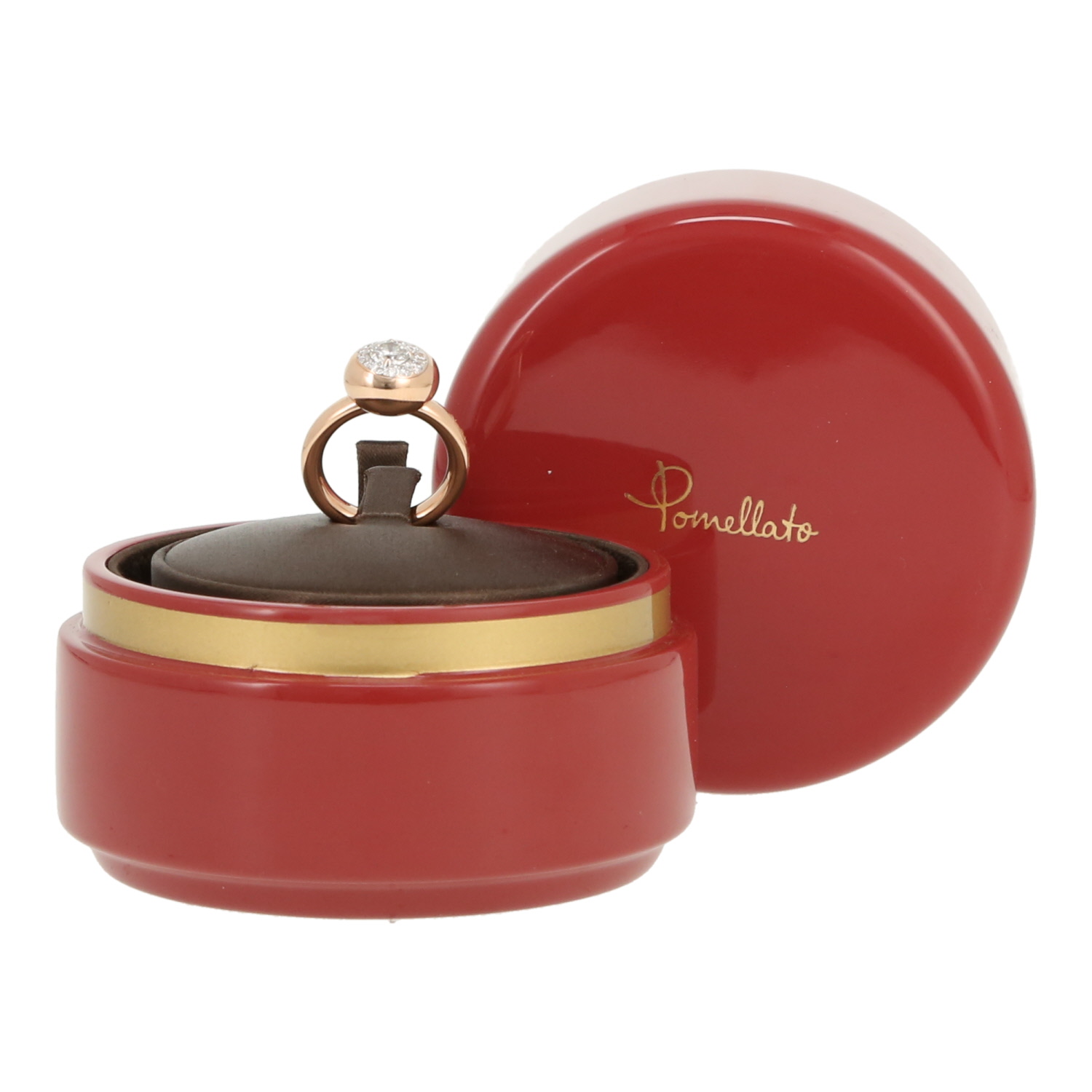 Anello Pomellato  in oro rosa, oro bianco e diamanti - Detail D2