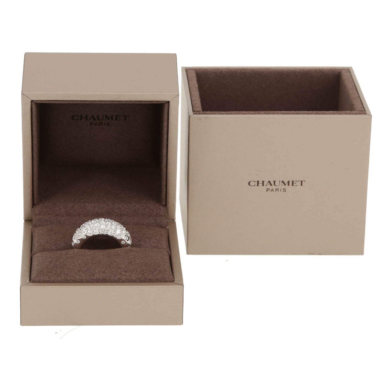 Chaumet Anneau ring in white gold and diamonds - Detail D2